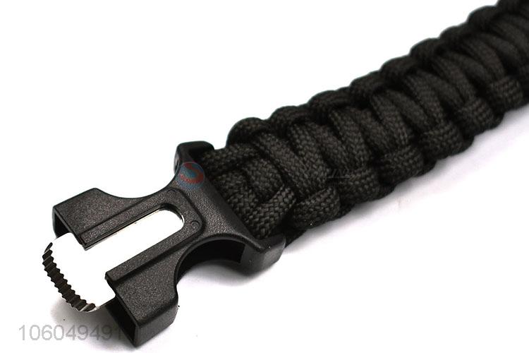 Wholesale 5 in 1 outdoor survival paracord bracelet with core line
