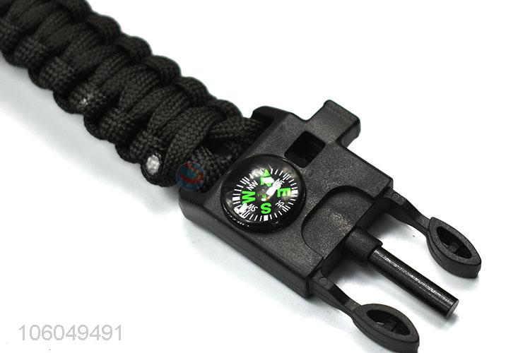 Wholesale 5 in 1 outdoor survival paracord bracelet with core line