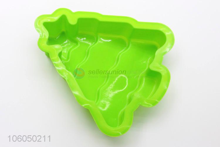 High sales silicone cute christmas tree cake mould