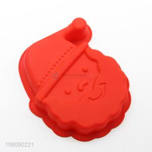 Cheap price santa claus head silicone cake mould