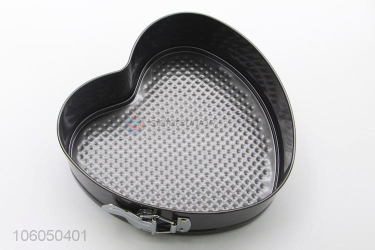 Preseasoned cast iron non-stick heart shape bake pan/scones mold