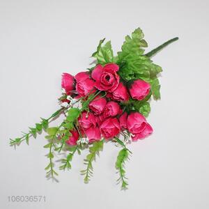 Promotional Gift Plastic 7 Heads Rose Flower