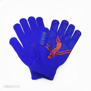 Best price men's knitted gloves dispensing non-slip wear gloves