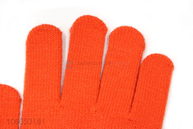 New winter knitting glove keep warm touch screen gloves