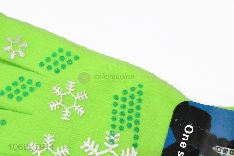 Custom gloves knit winter warm touch screen glove