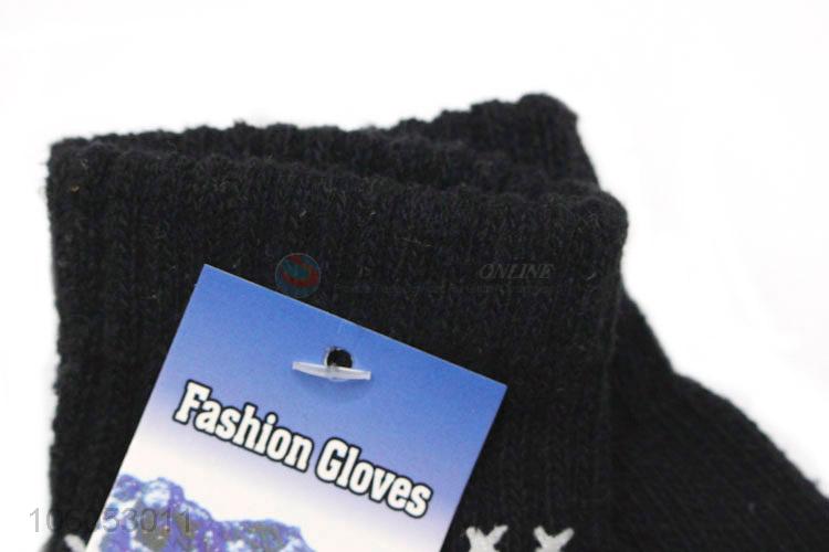 Cheap price men winter warm dispensing non-slip knitted gloves