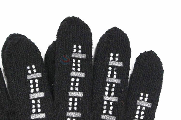 Direct factory cotton yarn dispensing non-slip breathable flexible knitted gloves