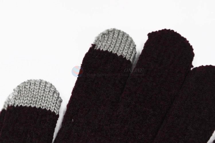 New winter warm chenille touch screen gloves