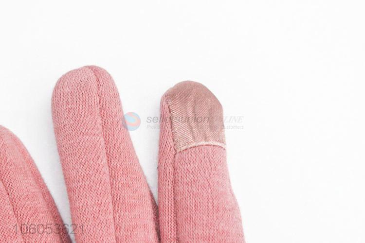 Good Quality Mirco Velvet Warm Gloves For Women