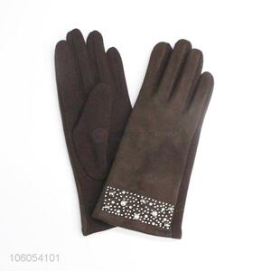 Fashion Windproof Gloves Warm Velvet Lining Gloves