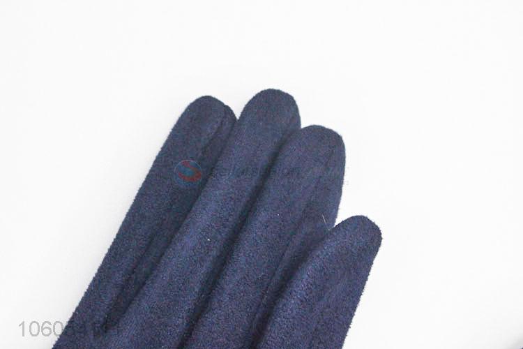 Wholesale Windproof Warm Gloves With Pearl For Women