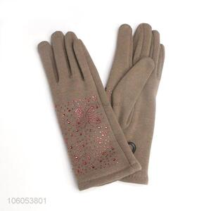 New Arrival Butterfly Pattern Winter Warm Touch Screen Gloves