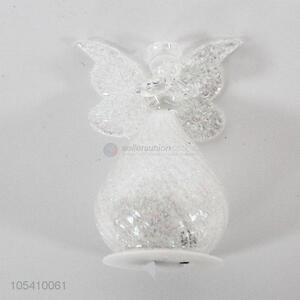 Cheap led light glass angel ornament christmas ornament