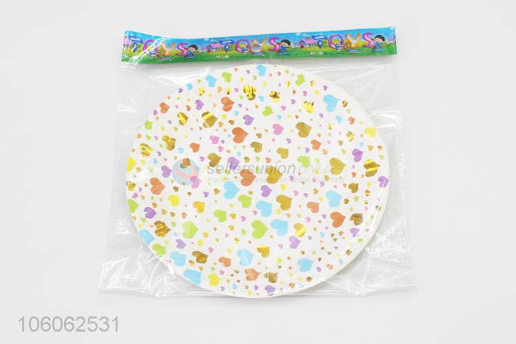 High Quality Love Pattern Paper Plate Party Supplies