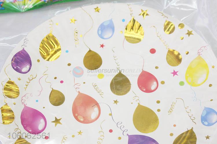 Excellent Quality Balloon Pattern Paper Plate Party Supplies
