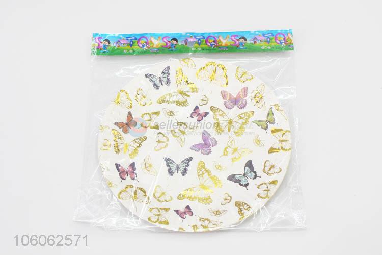 Superior Quality Butterfly Pattern Party Decoration Paper Plate