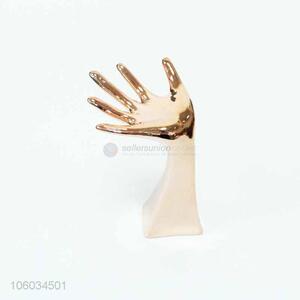 Wholesale hand shape painted ceramic decoration