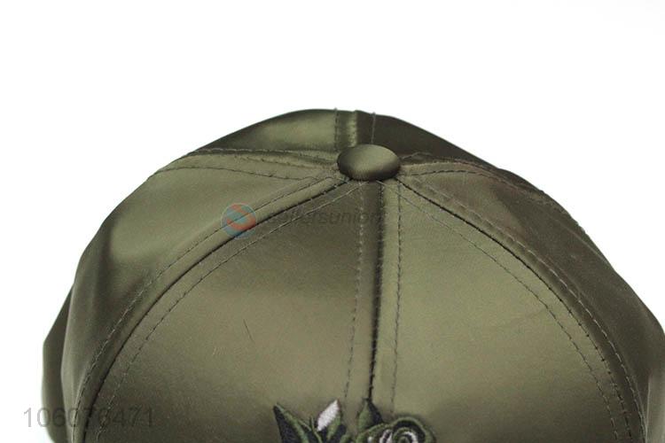 Custom polyester baseball cap with 3d raised embroidery