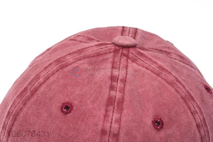 High sales claret red cotton 100% baseball cap