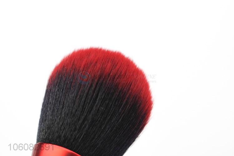 New red 5pcs make up brushes natural nylon hair matte handle makeup brush set