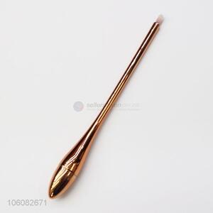 Factory supply golden plastic handle nylon hair makeup brushes