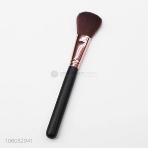 New black wood handle synthetic makeup brushes