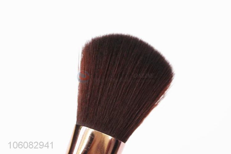 New black wood handle synthetic makeup brushes