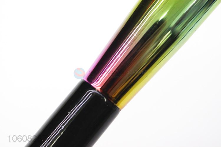 High end colorful brass ferrule black handle makeup brush