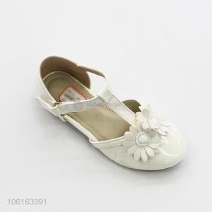 New Kids Baby Girls White Princess Shoes Children Single Pu Shoes