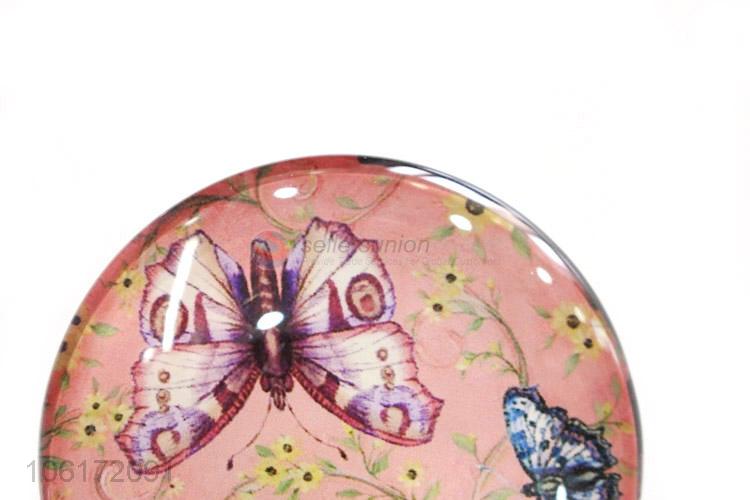 Best sale butterfly design dome glass fridge magnet