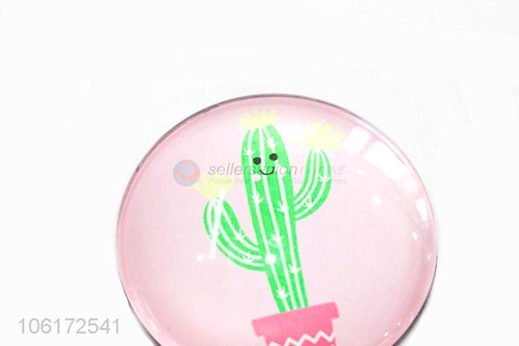 New products cactus design dome glass fridge magnet