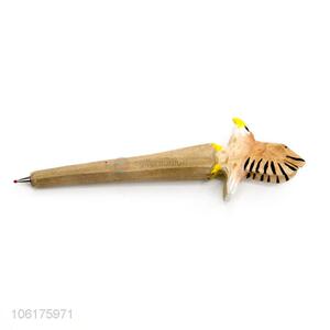 Factory Sales Animal Head Wooden Ball-point Pen