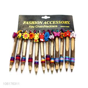 China Factory Supply Wood Kids Crafts Ballpoint Pen