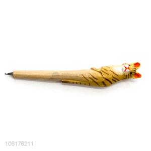 New Useful Animal Head Wooden Ball-point Pen