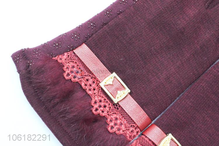 Fashion Design Leisure Holiday Warm Gloves For Women