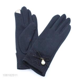 Custom Soft Wool Gloves Fashion Ladies Warm Gloves