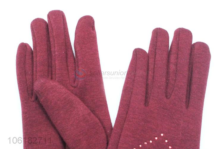 Custom Winter Wool Gloves Colorful Warm Gloves