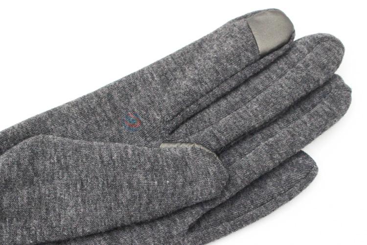 Fashion Style Winter Wool Gloves With Pompon Ball