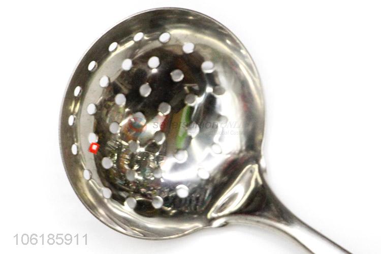 Top manufacturer cooking utensils stainless steel slotted ladle