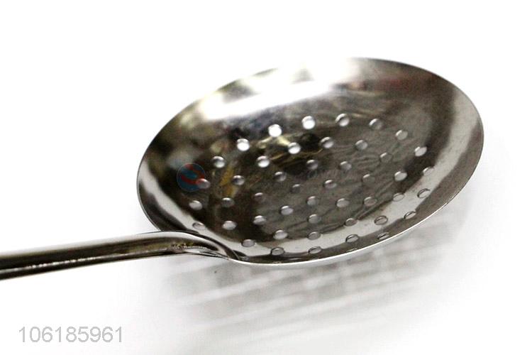 Superior factory cooking utensils stainless steel slotted ladle