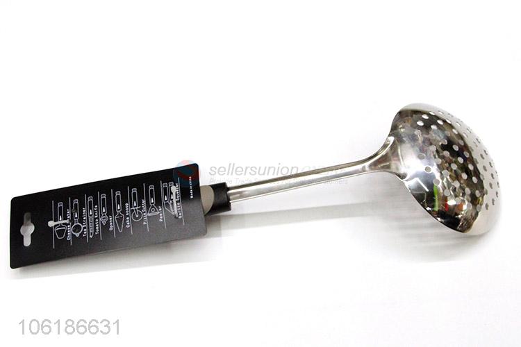 China suppliers cooking utensils stainless steel slotted ladle