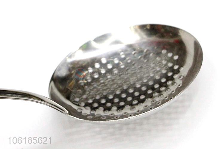 Premium quality cooking utensils stainless steel slotted ladle