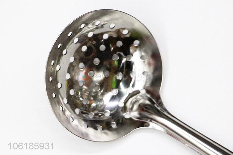 Best quality cooking utensils stainless steel magnetic slotted ladle