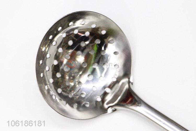 New design cooking utensils stainless steel slotted ladle