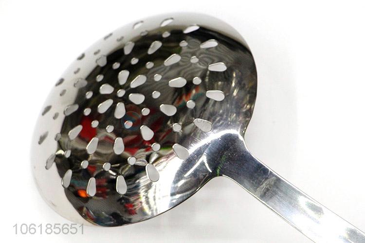 OEM factory cooking utensils stainless steel slotted ladle