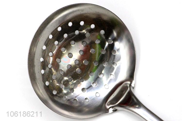 Yiwu factory cooking utensils stainless steel slotted ladle