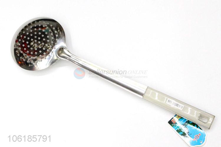 High sales cooking utensils stainless steel slotted ladle