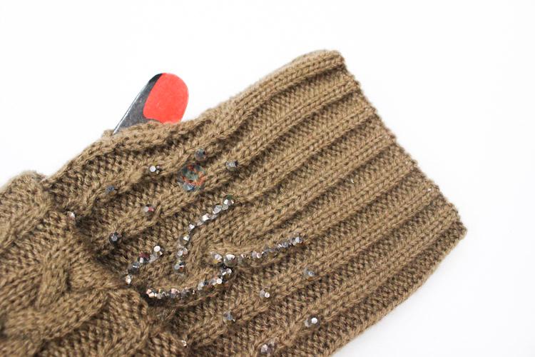 Good Quanlity Knitted Mittens Women Long Fingerless Gloves