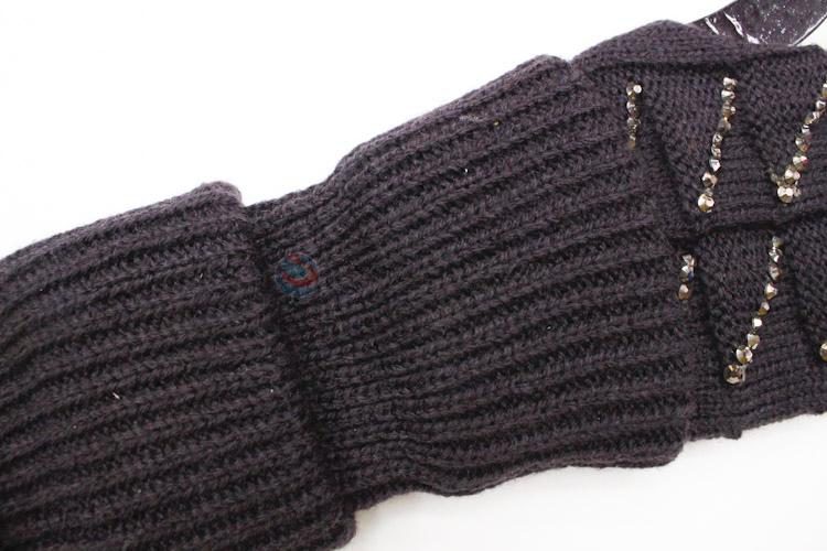 Utility and Durable Womens Long Winter Knitted Fingerless Gloves