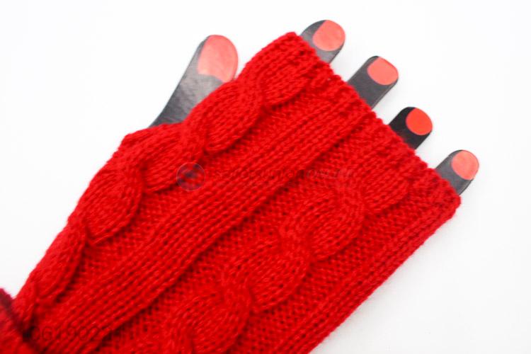 Hot New Products Women's Winter Knitted Long Sleeve Fingerless Gloves